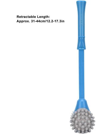 Portable Silicone Massage Hammer - 2 Soft Heads Manual Back Massager for Pain Relief (Blue) - Buy Online on GoSupps.com
