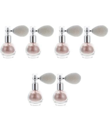 DOITOOL 6 Pcs Spray Glitter Glass Spray Bottle for Hair Girl Makeup Sprayer Gloss Powder Sprayer Pearlescent As Shown 2x3pcs 7.5x6cmx3pcs