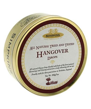 Simpkins Travel Sweets Hangover Drops One 200g Tin by Simpkins