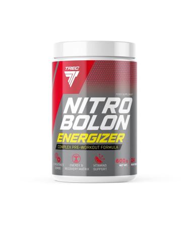 Trec Nutrition Nitrobolon Energizer Muscle Building Maximized Focus and Massive Pump Creatine Sport Bodybuilding 600g Can -Tropical