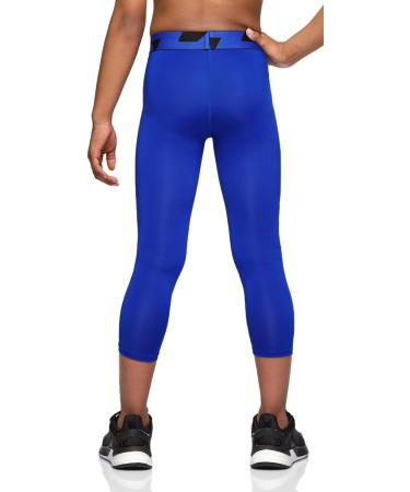 TSLA Boys Youth UPF 50+ Compression Pants 2-Pack, White/Blue, Size 6 - Buy Online on GoSupps.com