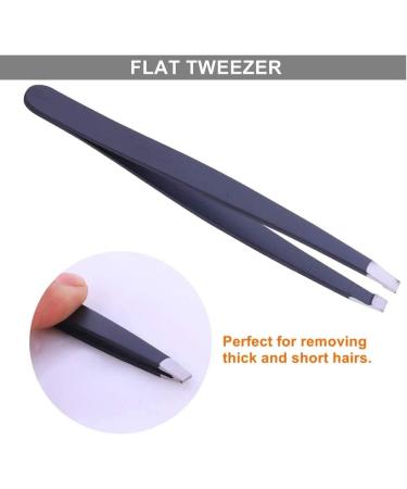 Eyebrow Tweezers 3 Piece Professional Stainless Steel Precision Tweezers for Eyebrows Plucking Ingrown Hair Remover and Facial Hair - Buy Online on GoSupps.com