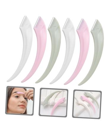 6th Meniscus Anti-Scratch Eyebrow Trimmer & 6-Piece Face Razor Set - Women's Face Hair Removal Tool for Flawless Brows & Cosmetics - Buy Online on GoSupps.com
