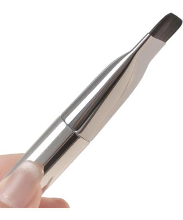 Foundation Brush - Flat Foundation Brush Traceless Foundation Brush | Super Ultra Thin Liquid Foundation Brush with Easy Grip Concealer Brush Copper tube rubber handle - Buy Online on GoSupps.com