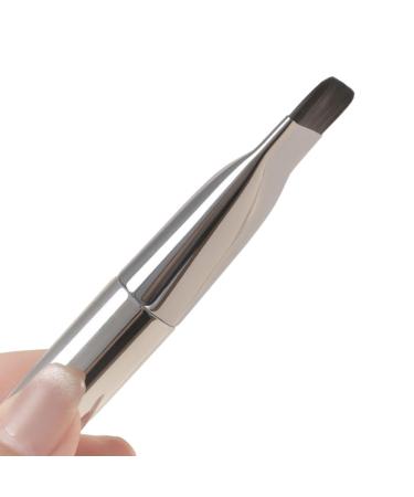 GEDOX Liquid Foundation Brush Flat Top Face Blush Concealer Brush Liquid Powder Brush Cosmetics Applicator Makeup Foundation Brush Make Up Brush For Liquid Cream Aluminum tube rubber handle