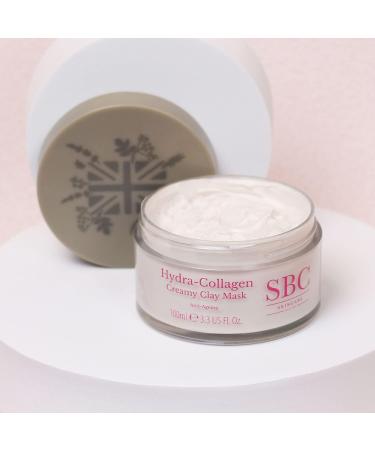 SBC Skincare Hydra-Collagen Creamy Clay Mask 100ml Collagen Face Mask Detoxifies Your Skin Refines Pores and Improves Radiance - Buy Online on GoSupps.com