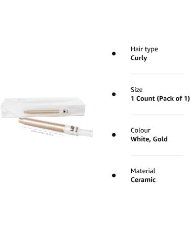 Beauty Works Soft Curl Ceramic Curling Wand - Extra Long Barrel for Professional Styling - Buy Online on GoSupps.com