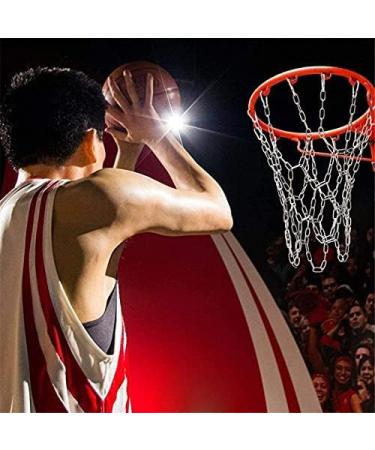 YOMQLJXB Basketball net Heavy Duty Stainless Steel Chain Braided Permanent Rust Proof Quick Installation  with 12 Hooks to Fit - Buy Online on GoSupps.com