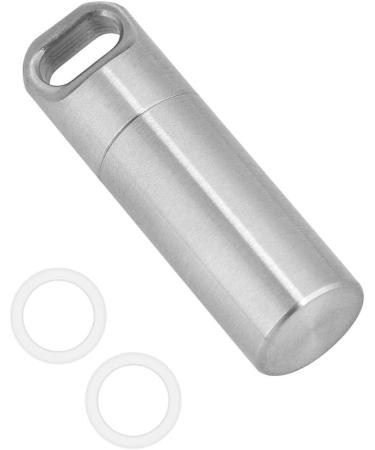 Buy Dilwe Waterproof Stainless Steel Medicine Bottle - Durable Camping Pills Holder for Outdoor Adventures - Buy Online on GoSupps.com