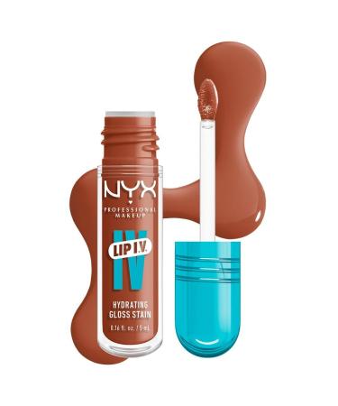 NYX Professional Makeup Lip IV Gloss up to 12h hydration highly pigmented shiny finish Caramel Drip