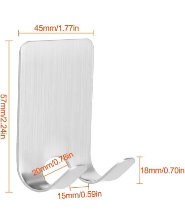 6 Stainless Steel Self-Adhesive Razor Holders - Waterproof Double Hooks for Shower Kitchen Bathroom & Towel Storage - Buy Online on GoSupps.com