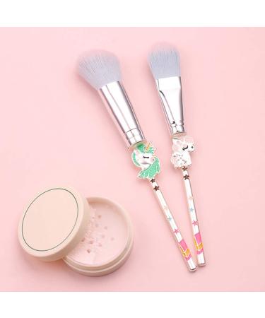 Shop WBTY 7 Cute Unicorn Makeup Brushes Set | Kawaii Eyeshadow Blush & Concealer Brushes with Metal Grip & Storage Bag - International Shipping Available! - Buy Online on GoSupps.com