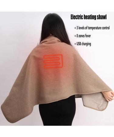 Yqual Heated Ceiling Scarf - USB Heating Blanket with 3 Settings | Portable Warmth for Back Shoulder & Neck - Perfect Anniversary Gift - Buy Online on GoSupps.com