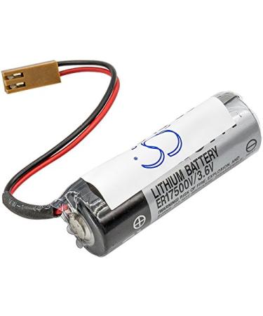 Replacement Battery Compatible with Omron C500 C500F C50K C60K C60P C60PF CQM1 CV1000 CV1M CV500 CVM1D GT600 Part Number: 3G2A9-BAT08 C500-BAT08 2700mAh/3.6V