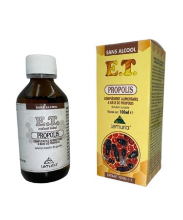 Lemuria - PROPOLONE Total Extract - For Throat and Voice Welfare - 100 ml - 100% Natural Food Supplement - Alcohol and Lactose Free - Vegan - Made in Italy