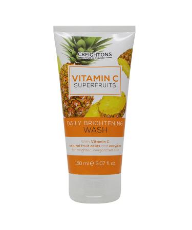 Creightons Vitamin C Superfruits Daily Brightening Wash (150 ml) - A Refreshing and Invigorating Daily Facial Wash with Vitamin C Natural Fruit Acids & Enzymes to Enhance Skin Natural Radiance Cream