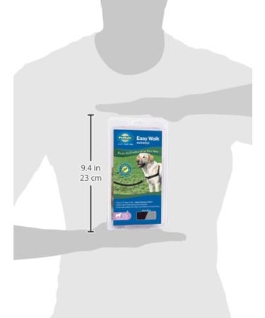 PetSafe Easy Walk No-Pull Dog Harness, Black/Silver, M/L - Buy Online on GoSupps.com