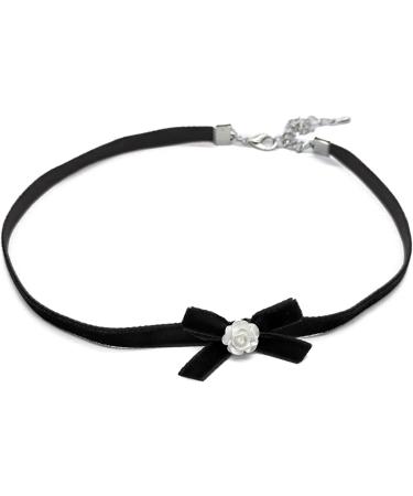 Oralgos Adjustable Band Necklace - Fashionable Black Collarbone Chain with Delicate Loop Trailer for Everyday & Party Wear - Buy Online on GoSupps.com