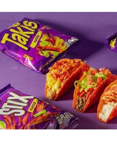 Takis Stix Fuego Corn Sticks 6 Individual Bags, 4oz Each - Hot Chili Pepper and Lime Flavored - 24oz Net Weight - Fuego 6 Count Pack - Buy Online on GoSupps.com