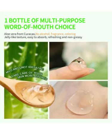 100% Pure Aloe Vera Gel - Soothing Moisturizer & Hydrating Gel for Face Body & Hair | Alcohol-Free & Unscented - 10.5oz - Buy Online on GoSupps.com