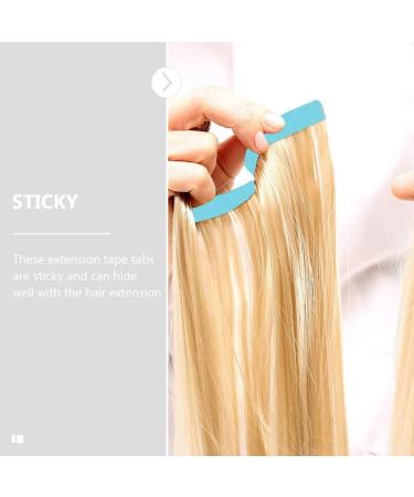 FOMIYES 8 Sheets Seamless Hair Extensions Women Hair Tape Nail Display Stand Tape in Hair Extensions Adhesive Wig Tape Waterproof Adhesive Tape Women's Blue Glue Pu Lace - Buy Online on GoSupps.com