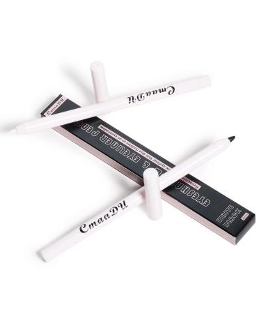 KARNAR 2 Pcs Black + White Mechanical Eyeliner Pencil Set | Waterproof Eye Brightener for Color Stay Makeup | Built-in Sharpener, Ultra-Fine Tip - Buy Online on GoSupps.com