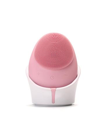 Face Scrubber Exfoliator Facial Massager Brush Pore Deep Cleansing Silicone High Density Soft Bristles for Exfoliating Massaging Deep Cleansing Pink