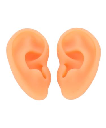 Acupuncture Ear Model Waterproof Flexible Soft Silicone Clear Structure Flexible Ear Mold 2 Pieces for Doctor