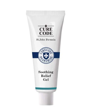 CURECODE Soothing Relief Gel (80 ml) with Neuromide Encourages Ceramide St. John Formula Soothes Sensitive & Dry Skin Strengthens and Repair Skin Barrier