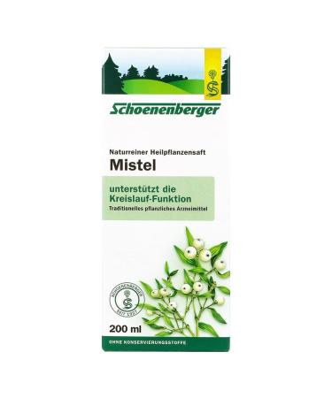 Schoenenberger Mistletoe Juice 200 ml - Premium Organic Herbal Supplement for Health | International Shipping Available - Buy Online on GoSupps.com
