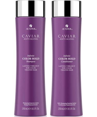 Alterna Caviar Anti-Aging Infinite Color Hold Shampoo and Conditioner Set  8.5 Fl Oz  For Color Treated Hair  Minimizes Color Fade  Sulfate Free Shampoo & Conditioner Set