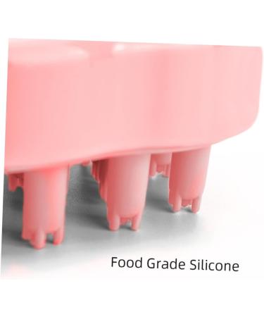 Fomiyes Silicone Scalp Massage Brush - Head Cleaning Tool for At-Home Massage 9.5x7cm Pink - Buy Online on GoSupps.com
