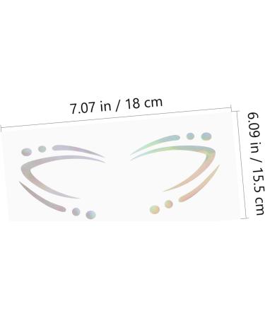 FRCOLOR Fashion Eyeliner Sticker Temporary Face 6 Styles For Halloween Parties And Carnival Makeup - Buy Online on GoSupps.com