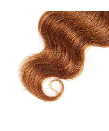 2 Tone Ombre Brazilian Body Wave Hair 3 Bundles | Remy Virgin Human Hair | T4/30 Medium Brown/Auburn | 12/14/16 Inch Extensions - Buy Online on GoSupps.com