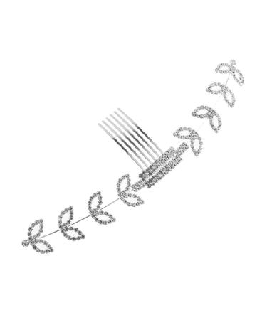 Healeved 2 piece of rhinestone-ear bracket adjustment crystal head cover button extension crystal stirring strap strap stand strand strass hair comb ear protection for rhinestones white 1 piece (1 Pack) white