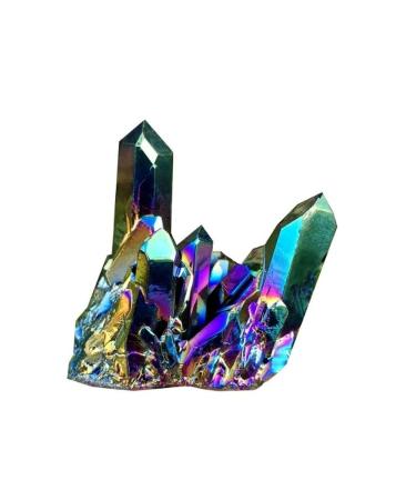 Natural Crystal 50g/80/120g Natural Quartz Crystal Titanium Cluster Specimen Stone ningxiao (Size : 120g)