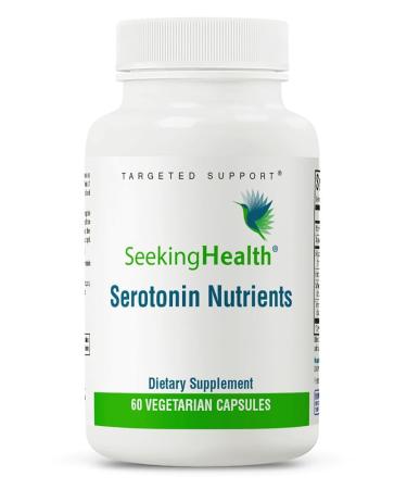 Seeking Health Serotonin Nutrients Supports Healthy Sleep 5-HTP Supplement with Vitamin B6 and Saffron Extract Vegan and Vegetarian (60 Capsules)