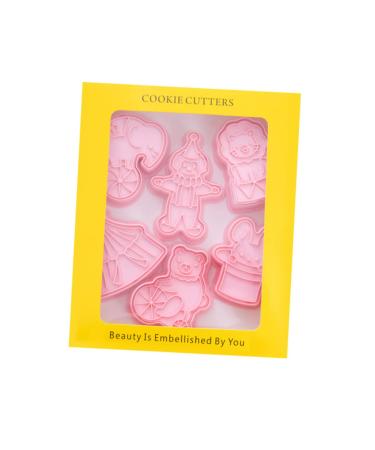 GRIRIW Elephant 1 Biscuit Mold Bunny Cookies Cakesicles Mold Bunny Stencil Rabbit Candy Biscuits Mold Metal 3D Fried Animal 7.6x5cm Pink