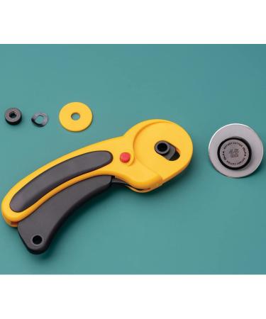 OLFA 45mm Ergonomic Rotary Cutter (RTY-2/DX) with Blade Cover - Ideal for Quilting, Sewing, and Crafts - Buy Online on GoSupps.com