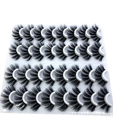 Buy NEW 16 Pairs 100% Mink Eyelashes | Natural & Dramatic Volume Fake Eyelashes | 8-25mm Extension (3DF001) - International Shipping Available - Buy Online on GoSupps.com