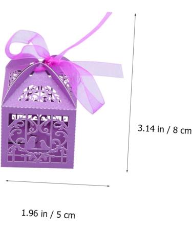 Mobestech 90 Pcs Decor Gift Boxes for Presents Storage Box Candy Box Cake Cup Purple Hollow T02 1 count (Pack of 1) Purplex3pcs - Buy Online on GoSupps.com