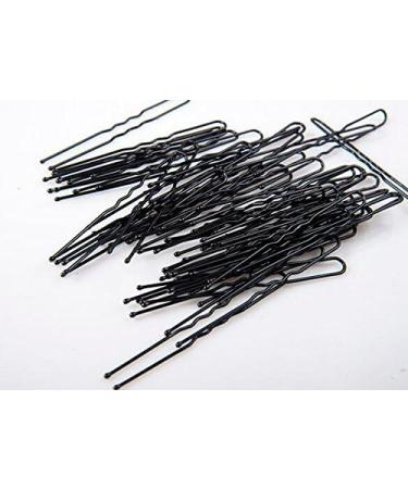 1 Box Bobby Pins Black Waved U Shaped Hair Pins Bun Pins Hair Slides Grips Hair Accessory Perfect for Buns Up-Dos and More (2 Inches-5.2cm) - Buy Online on GoSupps.com