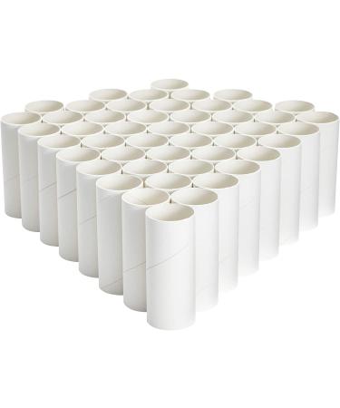 48 Pack Cardboard Tubes for Crafts, Empty Toilet Paper Rolls (1.6 x 4 Inches) - DIY Projects for Classroom - White - Buy Online on GoSupps.com