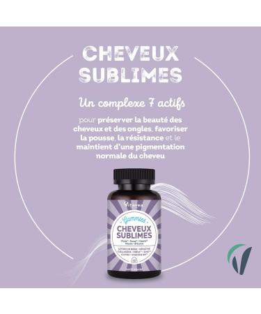 Vitavea Well-being - Sublime Hair Gummies - Promotes Hair Growth - Biotin Brewer's Yeast Keratin Zinc Collagen - Hair Loss Volume Shine - 40 Red Fruit Gummies - Buy Online on GoSupps.com