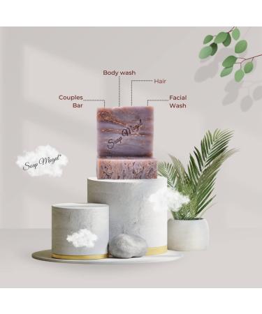 Love Affair Vegan Body Bar Soap for Men & Women | Moisturizing Shea Butter & Coconut Oil | Cruelty-Free Handmade Plant-Based for Dry Sensitive Skin - 4.3 oz - Buy Online on GoSupps.com