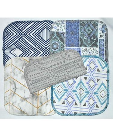 Moroccan Tile Flannel Kids Lunchbox Napkins 8x8 5 Pack - Washable & Reusable - Buy Online on GoSupps.com
