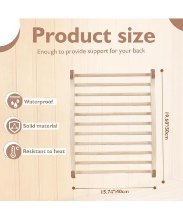 Louffy Ergonomic S-Shaped Sauna Backrest | Wooden Backrest for Health & Relaxation | Ideal for Sauna Recovery - International Shipping - Buy Online on GoSupps.com