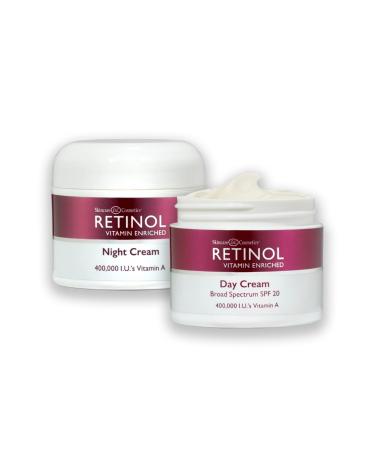 Retinol Anti-Aging  Vitamin Enriched Night Cream & Day Cream - Your 24 HOUR skincare duo that works day and night to give you younger-looking skin  1 Ounce Each - Buy Online on GoSupps.com