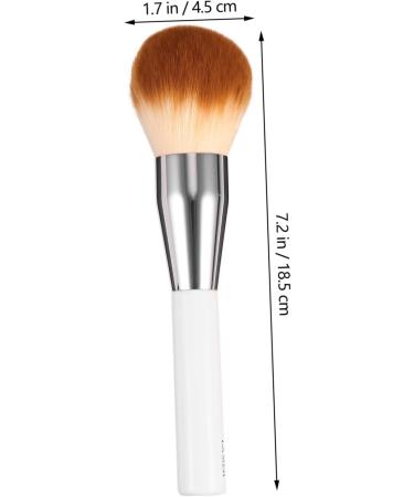 Housoutil Makeup Brush Foundation Brush Blending Makeup Foundation Empty Bottle Powder Brush Concealers Brush Blush Brush Tool Miss Wooden Handle White Fluffy - Buy Online on GoSupps.com