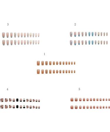 full cover acrylic Removable Rhinestone Wear Nail nail patch Rhinestone Nail fake nails(4) Style4 - Buy Online on GoSupps.com